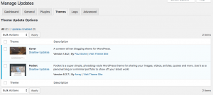 Easy Updates Manager Themes Tab